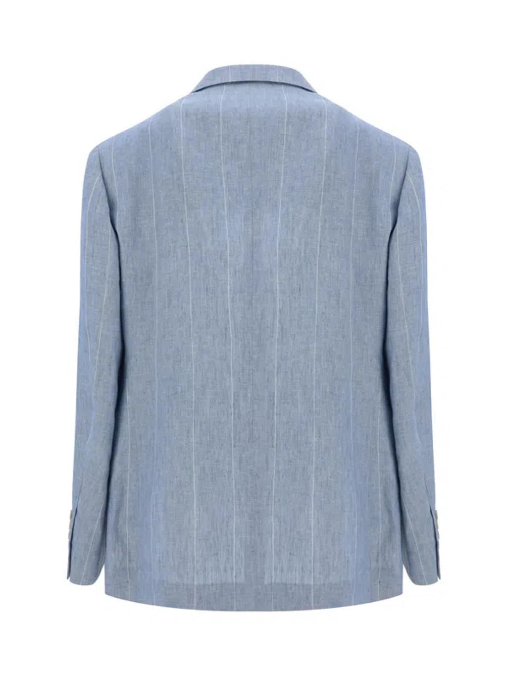 Blazer Jacket In Lightblue Product Image