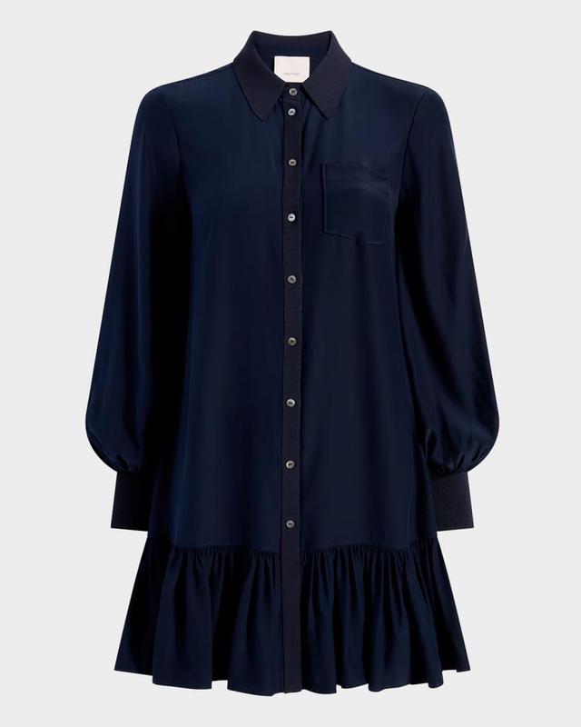 Lelaina Long-Sleeve Shirtdress Product Image