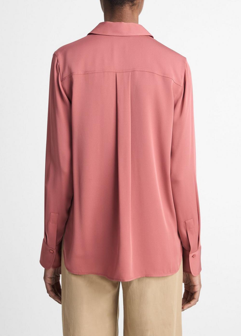 Stretch-Silk Slim-Fit Blouse Product Image