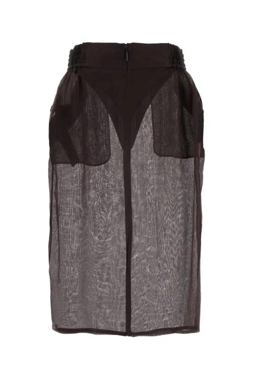 SAINT LAURENT Skirts In Brown Product Image