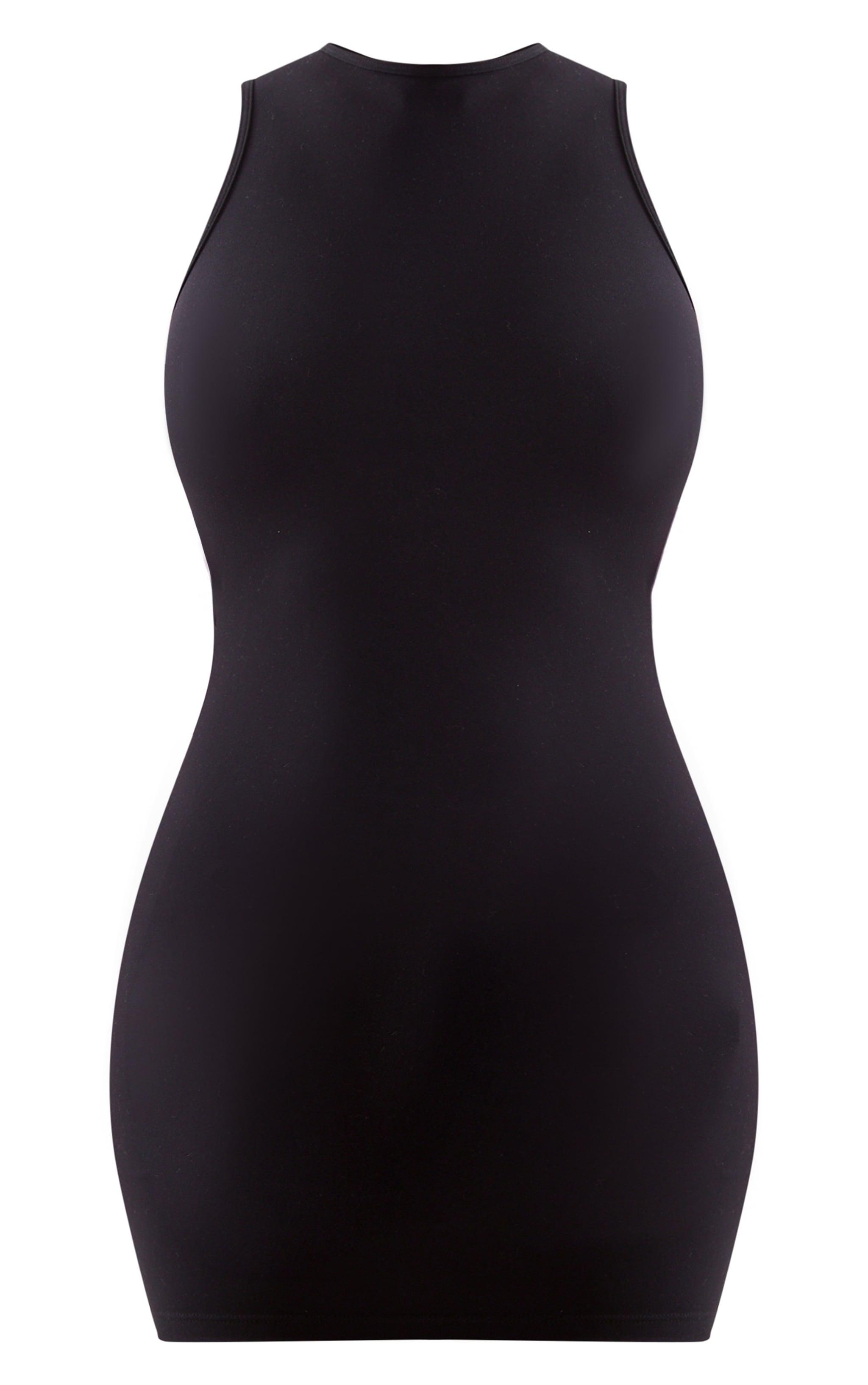 Shape Black Sculpted Open Back Bodycon Dress Product Image