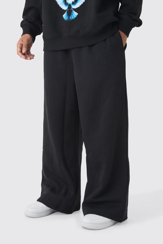 330GSM Extreme Wide Leg Basic Sweatpants | boohooMAN USA Product Image