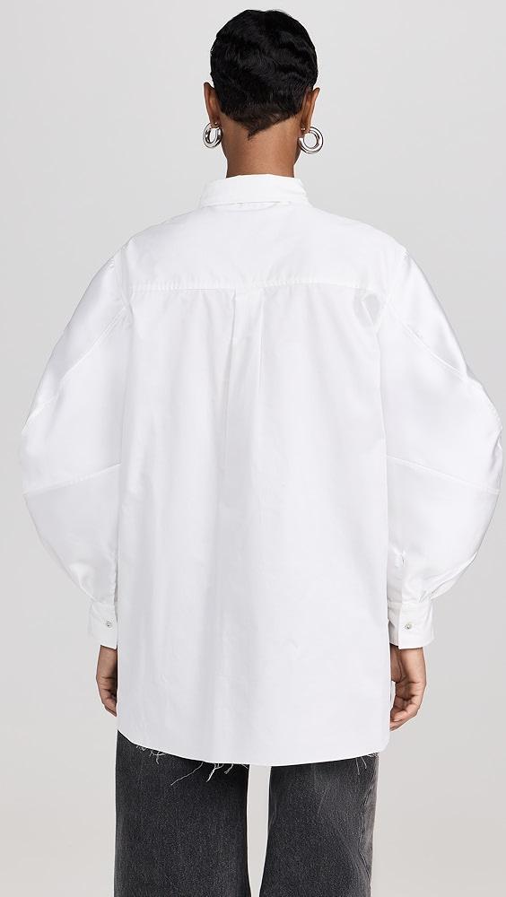 Marques Almeida Loose Fit Shirt with Bomber Sleeves | Shopbop Product Image