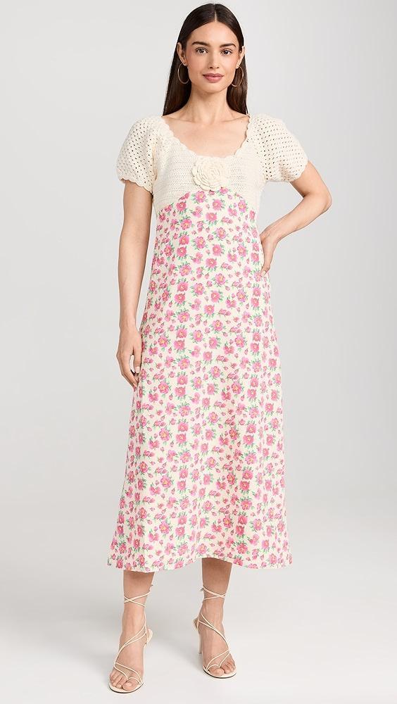 English Factory Crochet Floral Maxi Dress | Shopbop Product Image