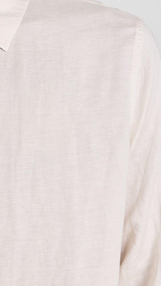 Onia Air Linen Long Sleeve Shirt | Shopbop Product Image