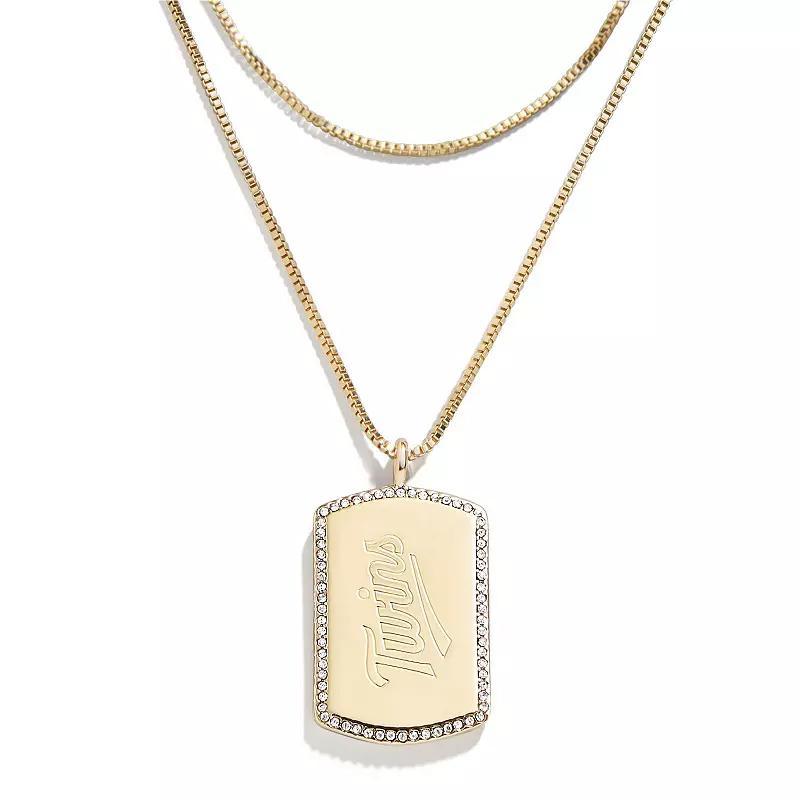 WEAR by Erin Andrews x Baublebar Los Angeles Dodgers Dog Tag Necklace Product Image