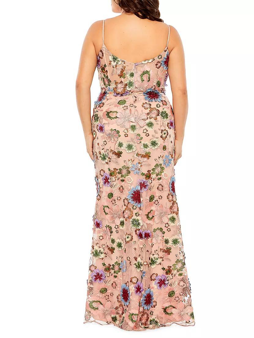 Fabulouss Floral Embroidered Gown Product Image