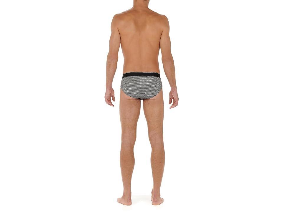 HOM Silvester Comfort Mini Briefs (Black Print) Men's Underwear Product Image