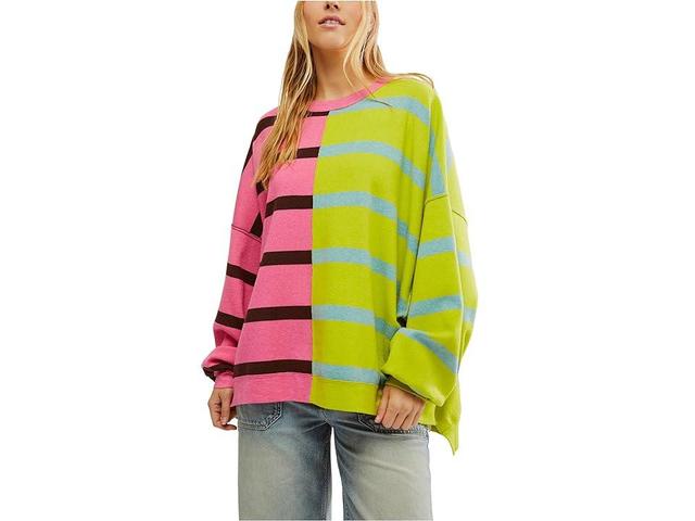 Free People Uptown Stripe Sweatshirt Product Image