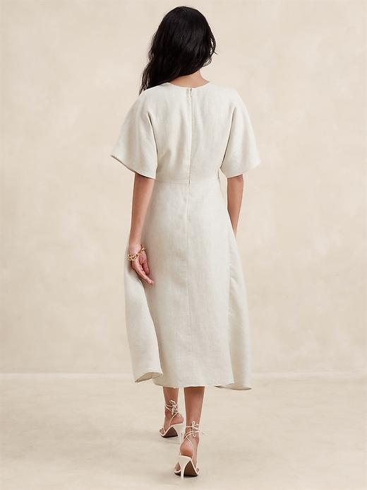 Maya Linen Midi Dress Product Image