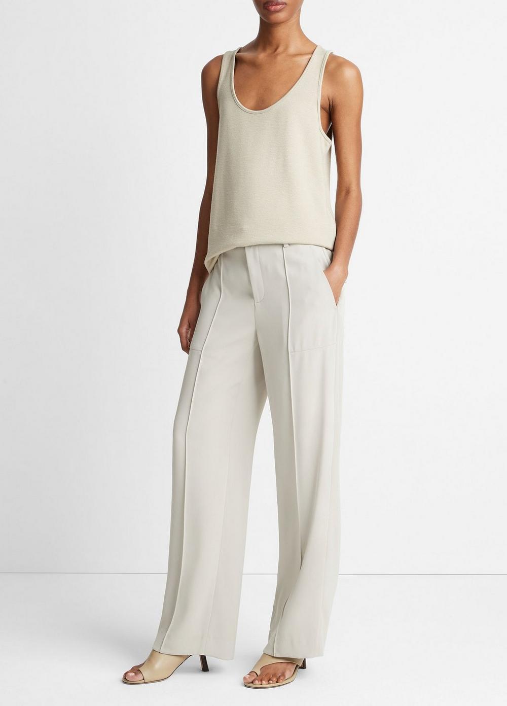 Crepe Wide-Leg Utility Pant Product Image