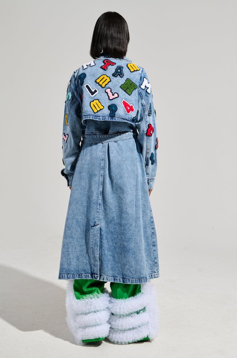 TAKE NOTES DENIM TRENCH Product Image