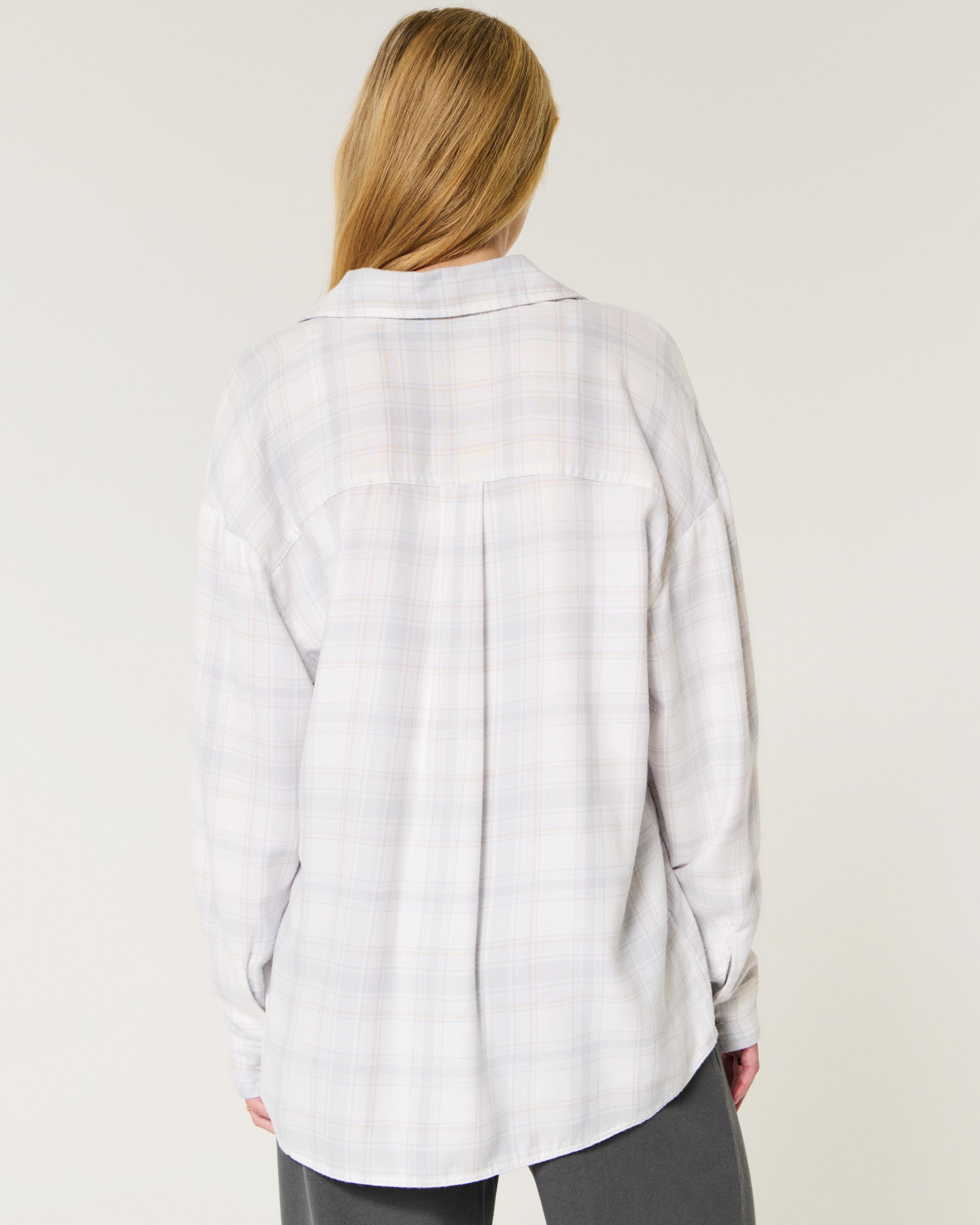 Oversized Flannel Shirt Product Image