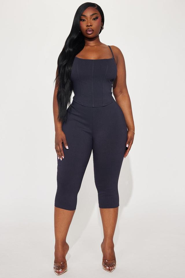 Marcella Capri Set - Navy Product Image