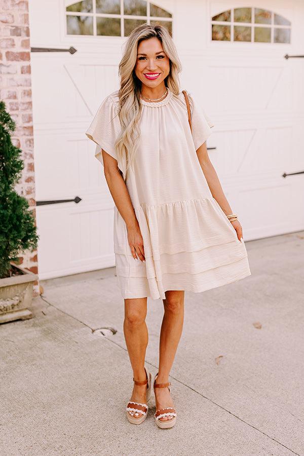 Southern Sweetheart Shift Dress in Cream Product Image