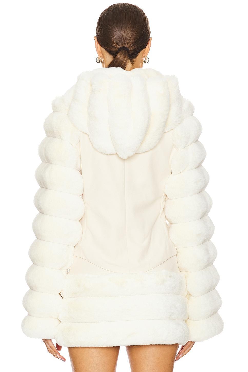 Faux Fur Hooded Jacket Kim Shui Product Image