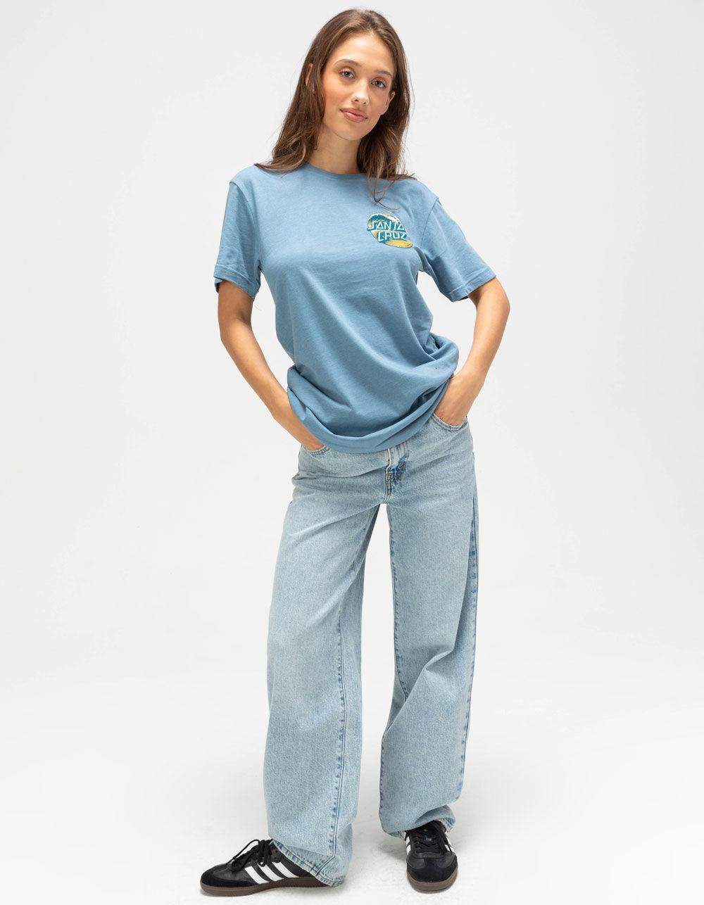 SANTA CRUZ Wave Dot Womens Boyfriend Tee Product Image