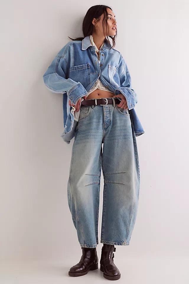 We The Free Good Luck Mid-Rise Barrel Jeans product image