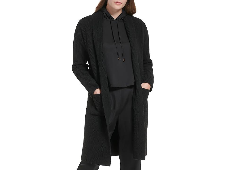 Calvin Klein Long Shawl Collar with Pockets Women's Clothing Product Image