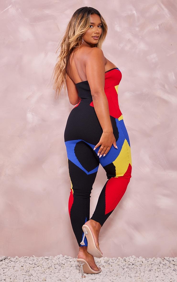  Shape Multi Colourblock Bandeau Jumpsuit Product Image