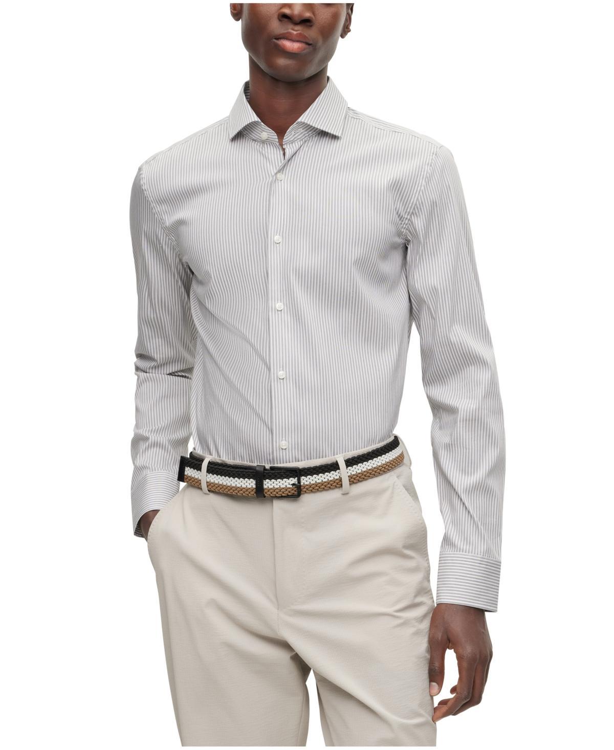 BOSS Roan Kent Stretch Recycled Polyamide Button-Up Shirt Product Image