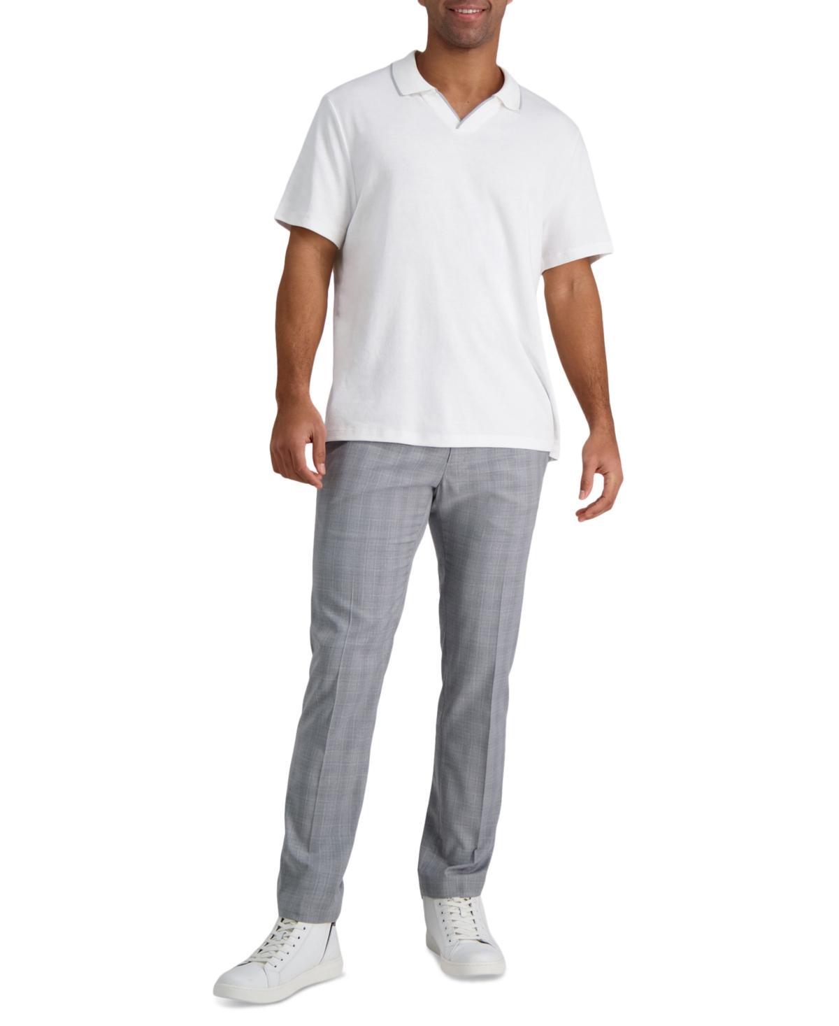 Kenneth Cole Reaction Mens Slim Fit Light Grey Dress Pant Product Image