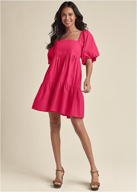 Puff Sleeve Mini Dress Product Image