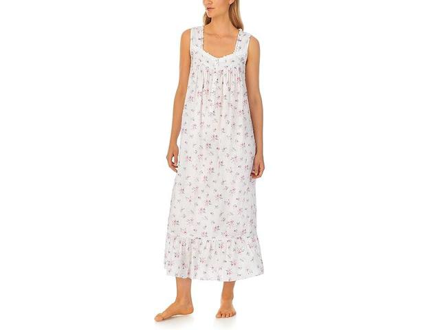 Eileen West Sleeveless Ballet Gown (Swiss Dot Rose) Women's Pajama Product Image