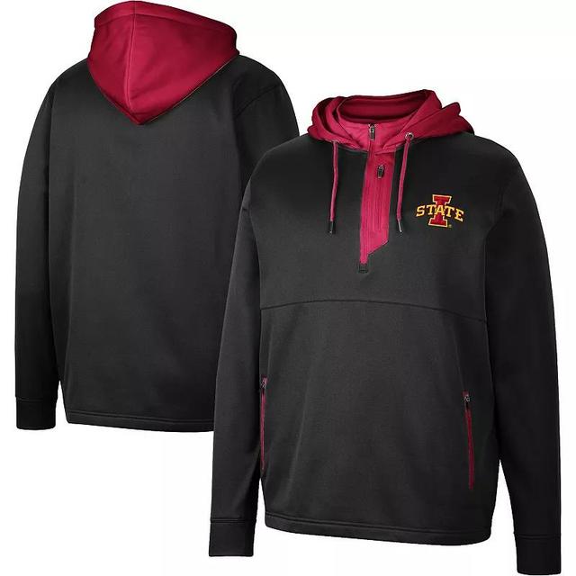 Mens Colosseum Iowa State Cyclones Luge 3.0 Quarter-Zip Hoodie Product Image