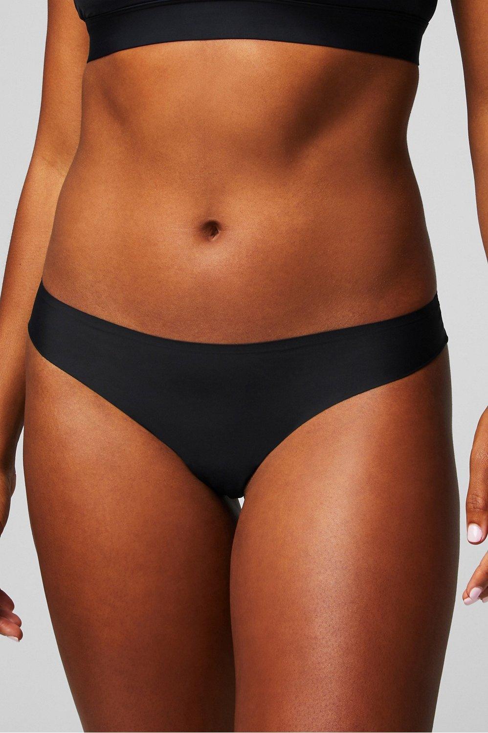 Fabletics The No Show Thong Womens black plus Size 4X Product Image