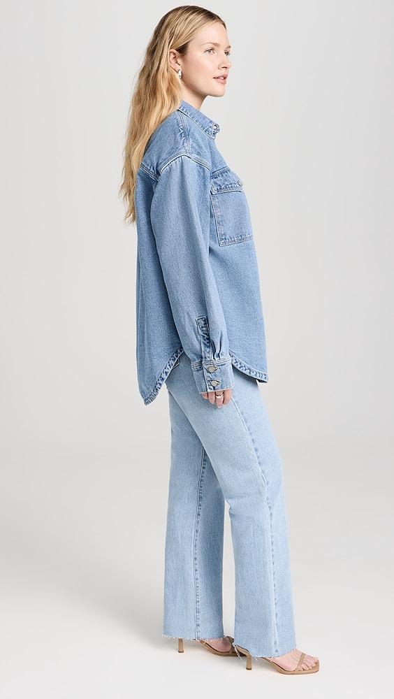 ABRAND Denim Shacket | Shopbop Product Image