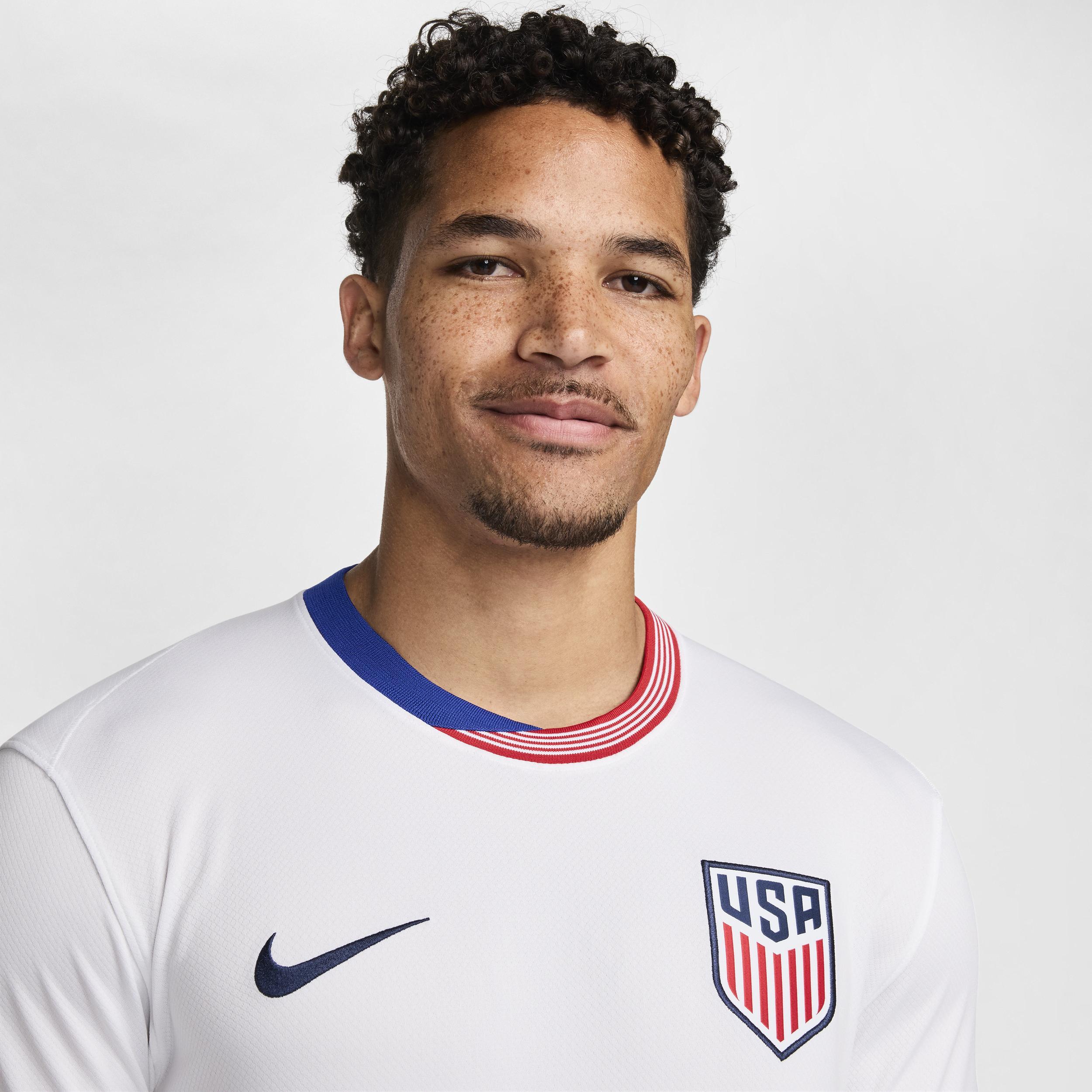 Nike Mens White Usmnt 2024 Home Replica Long Sleeve Jersey - White Product Image