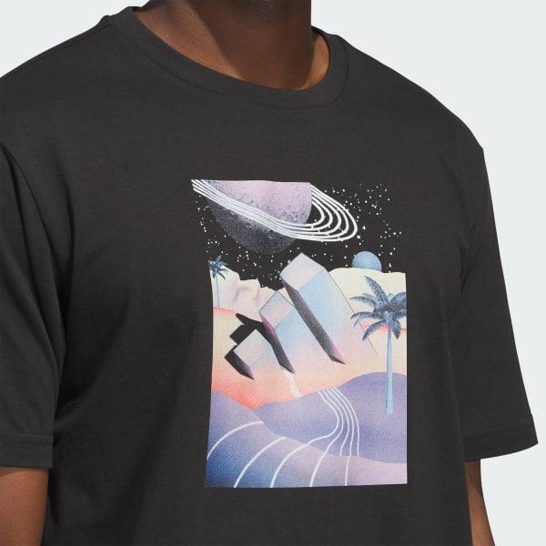 adidas All Day I Dream About Summer (A.D.I.D.A.S.) Graphic Tee Black L Mens Product Image