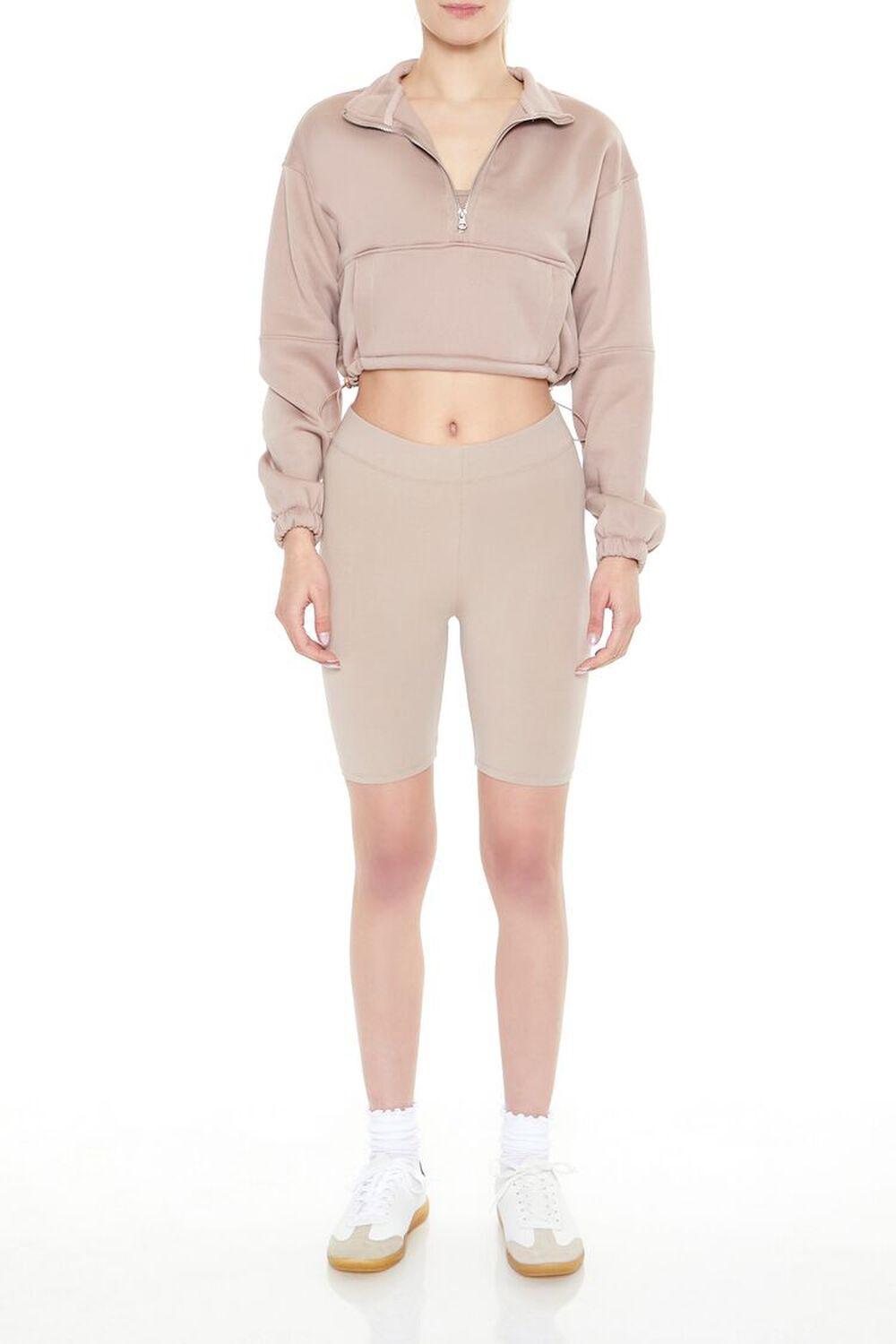 Funnel-Neck Zip-Up Pullover | Forever 21 Product Image