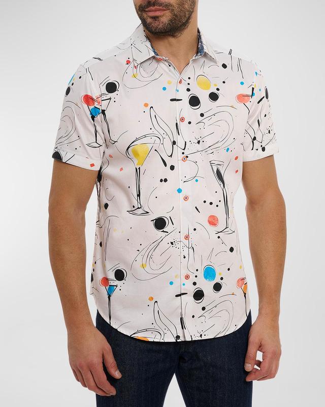 Mens El Estio Printed Button-Front Shirt Product Image