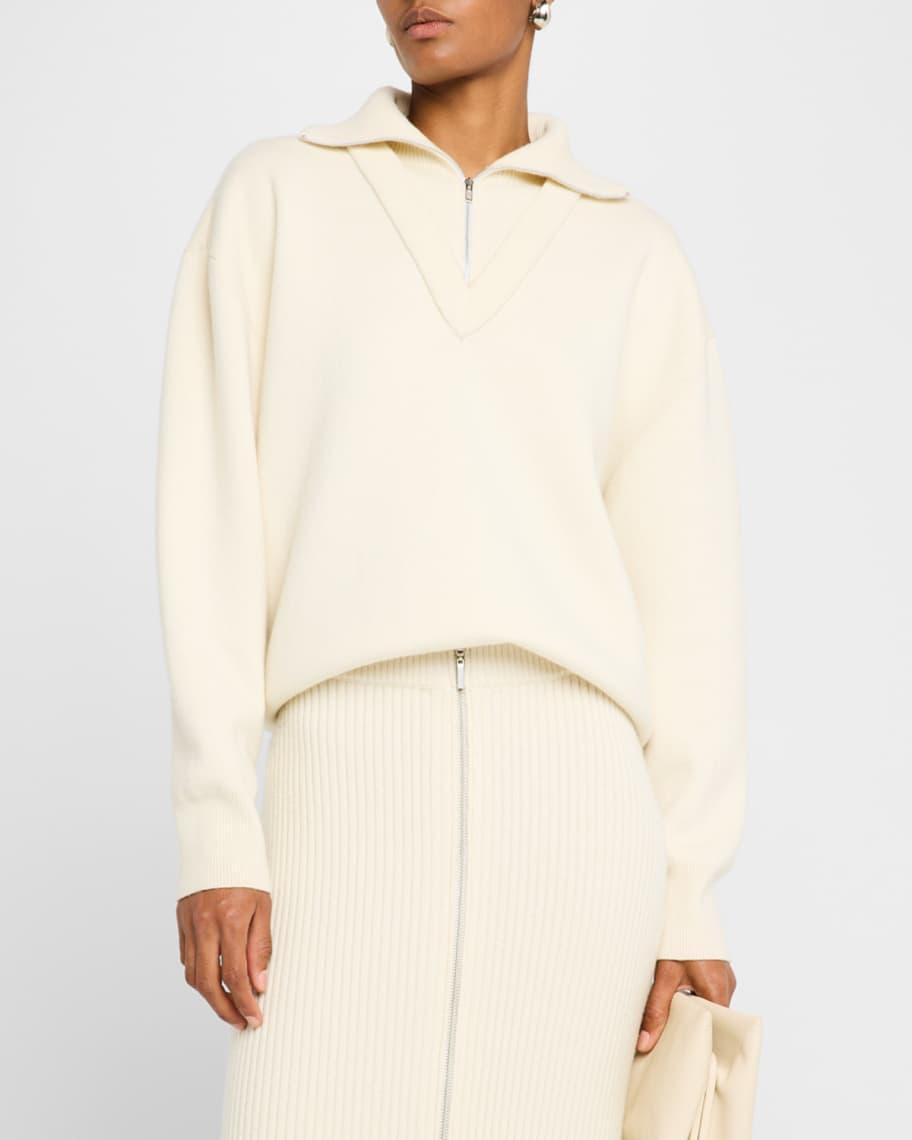 Double Layer Wool Cashmere Pullover Product Image