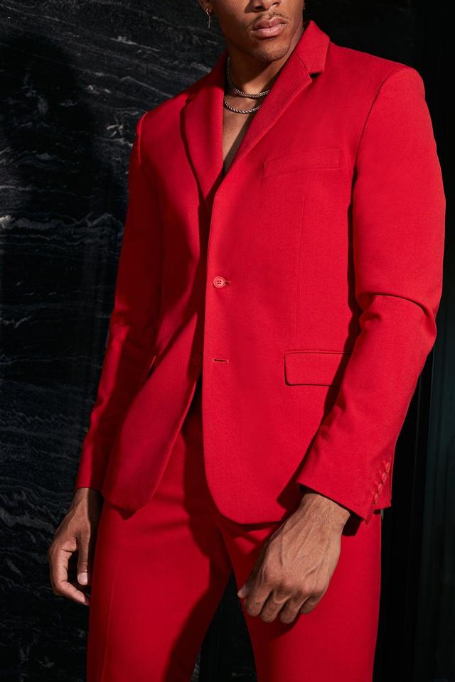 The Modern Stretch Suit Jacket - Red Product Image