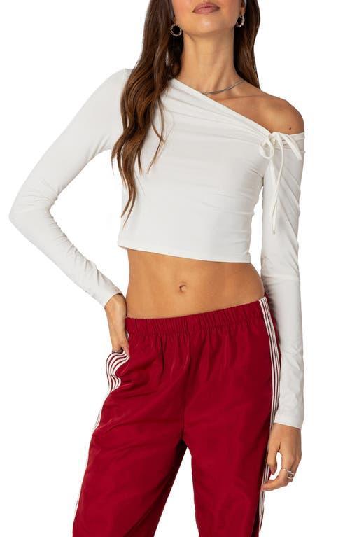 EDIKTED Winona One-Shoulder Crop Top Product Image