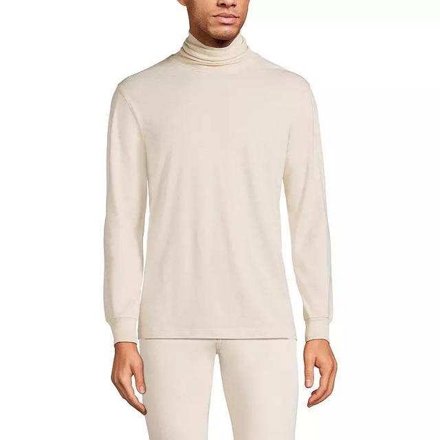 Big & Tall Lands End Super-T Classic-Fit Turtleneck, Mens Gray Grey Product Image