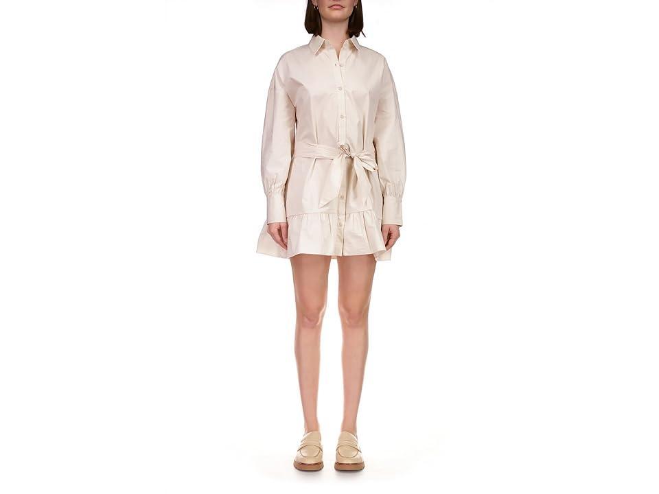 Sanctuary Tiered Shirtdress (Toasted Marshmallow) Women's Clothing Product Image