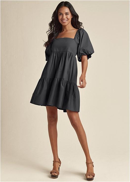 Puff Sleeve Mini Dress Product Image