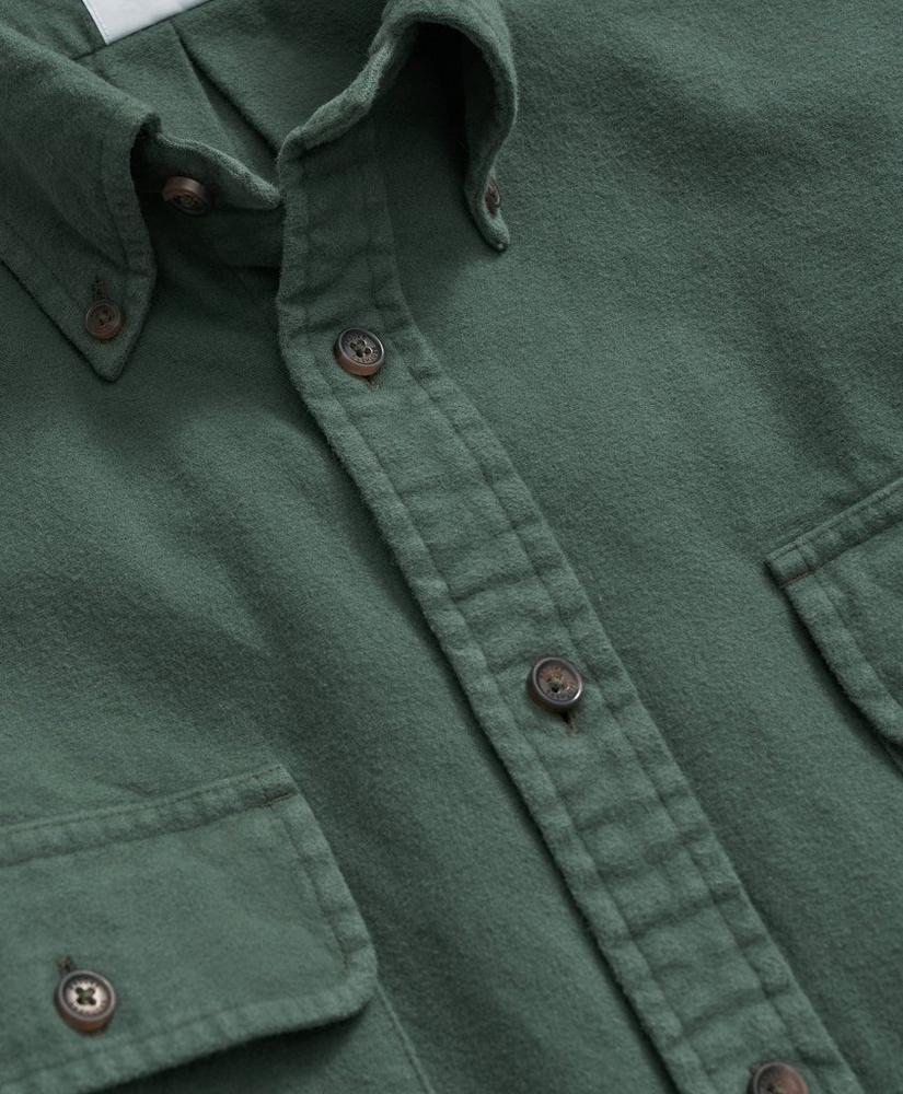 Brushed Cotton Sport Shirt in Flannel Product Image