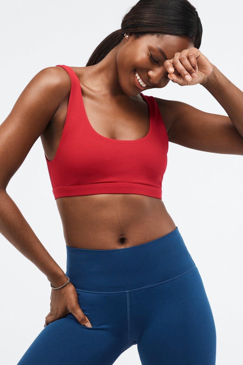 Fabletics Lola Low Impact Sports Bra Womens red Size XXS Product Image