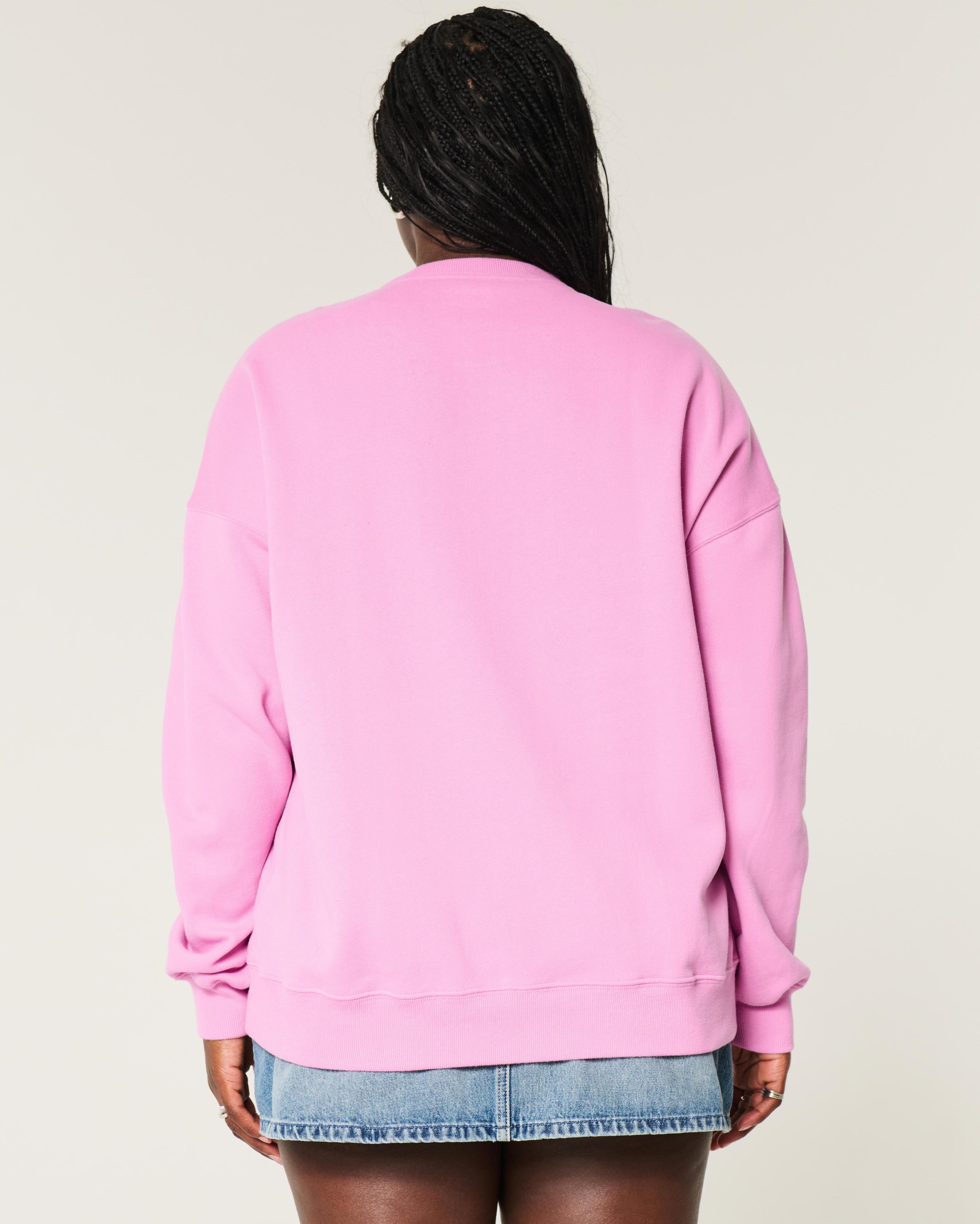 Oversized Malibu Graphic Crew Sweatshirt Product Image