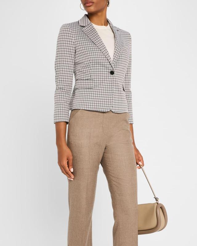 Micro Houndstooth Stretch Blazer Product Image