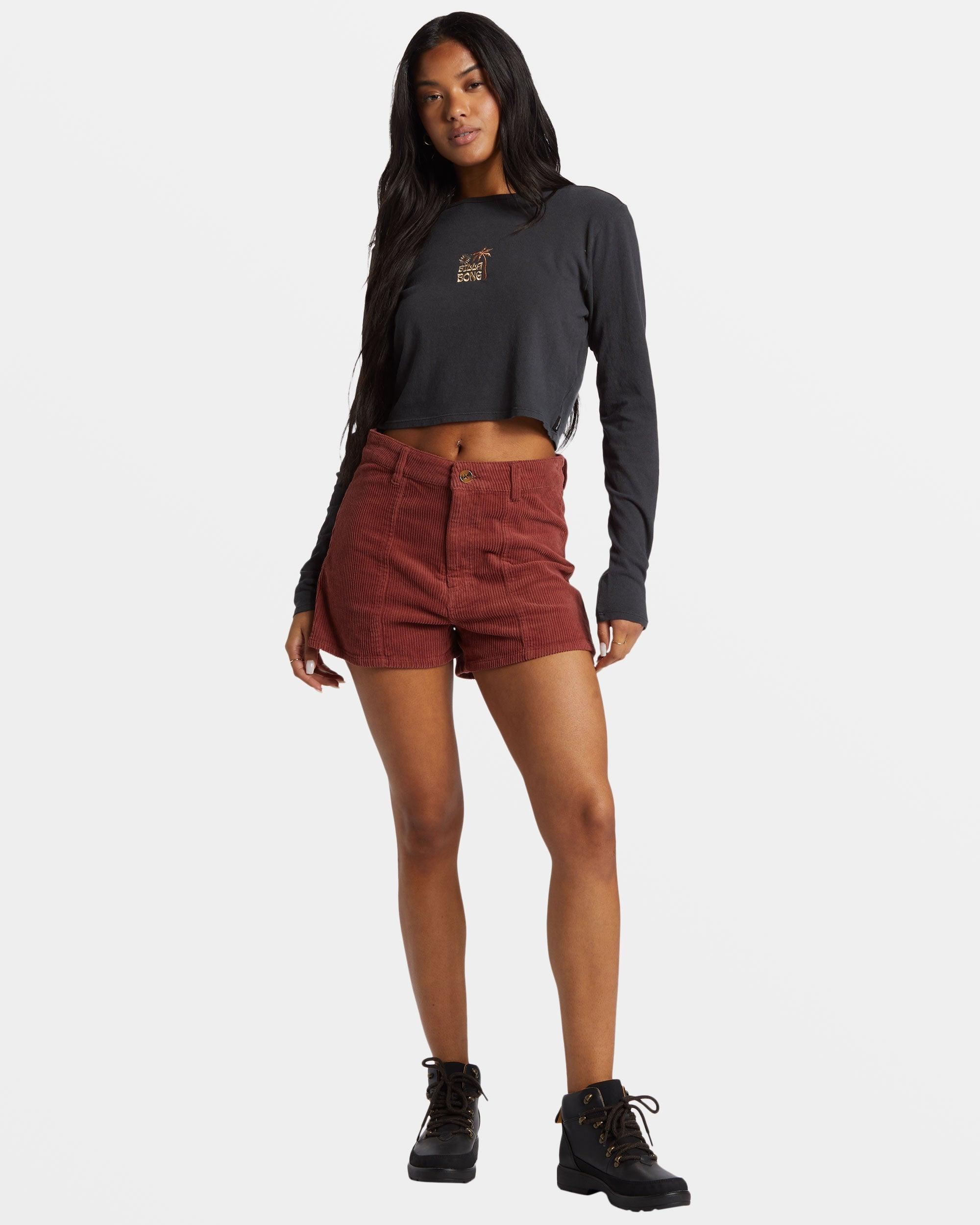 Free Fall Corduroy Short - Choc Chip Female Product Image