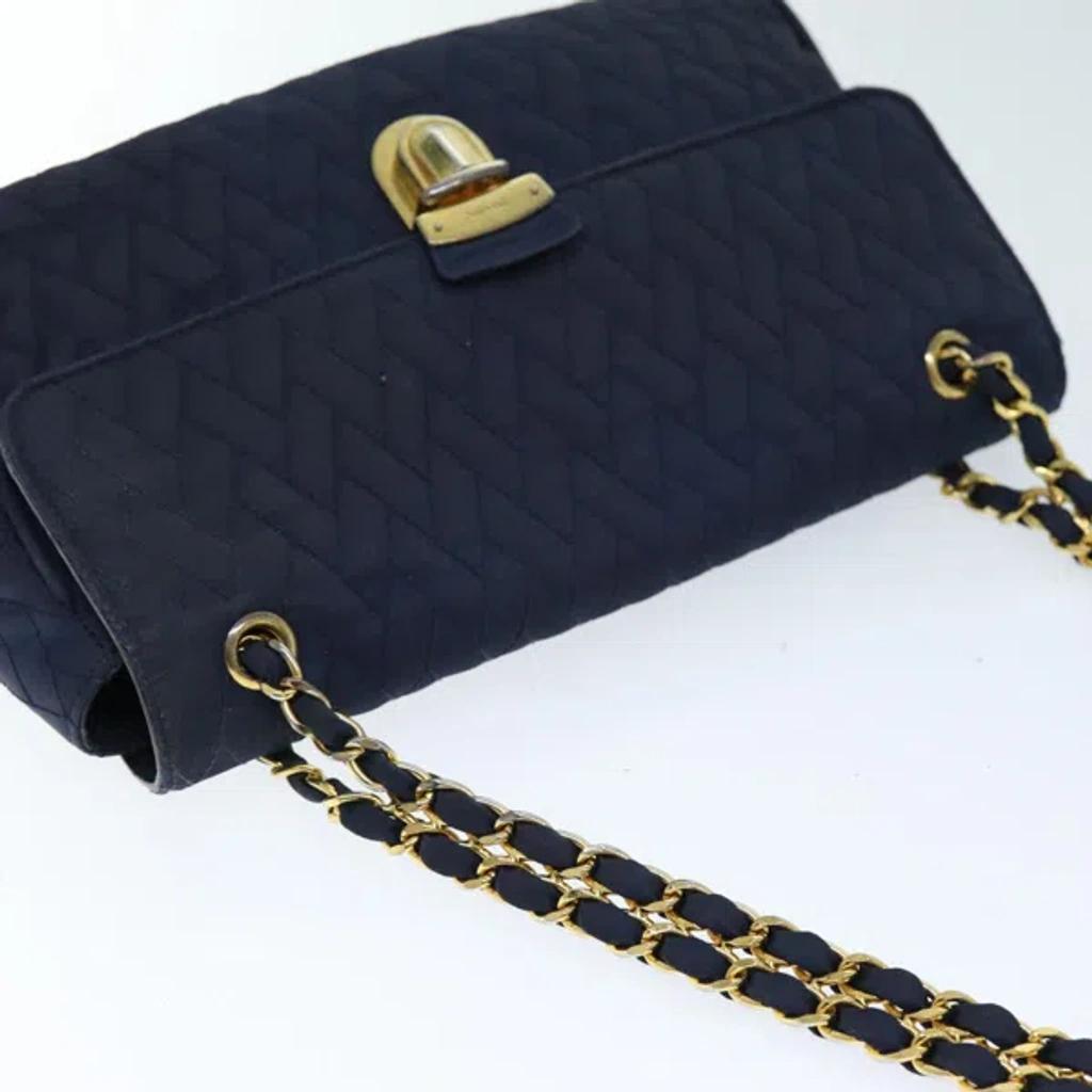 Tessuto Canvas Shoulder Bag () In Navy product image