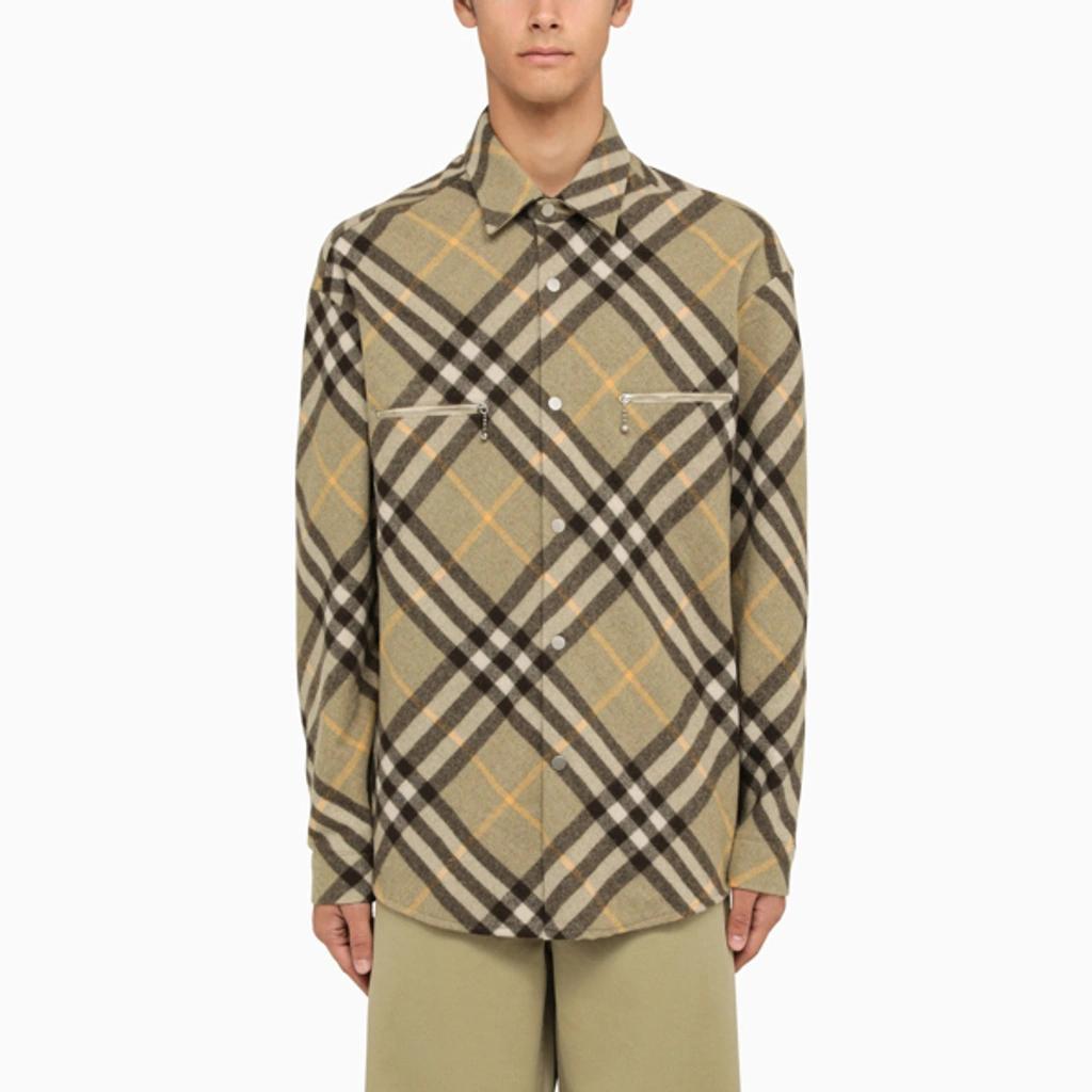 BURBERRY Long Sleeved Check Pattern Shirt In Multicolor Product Image