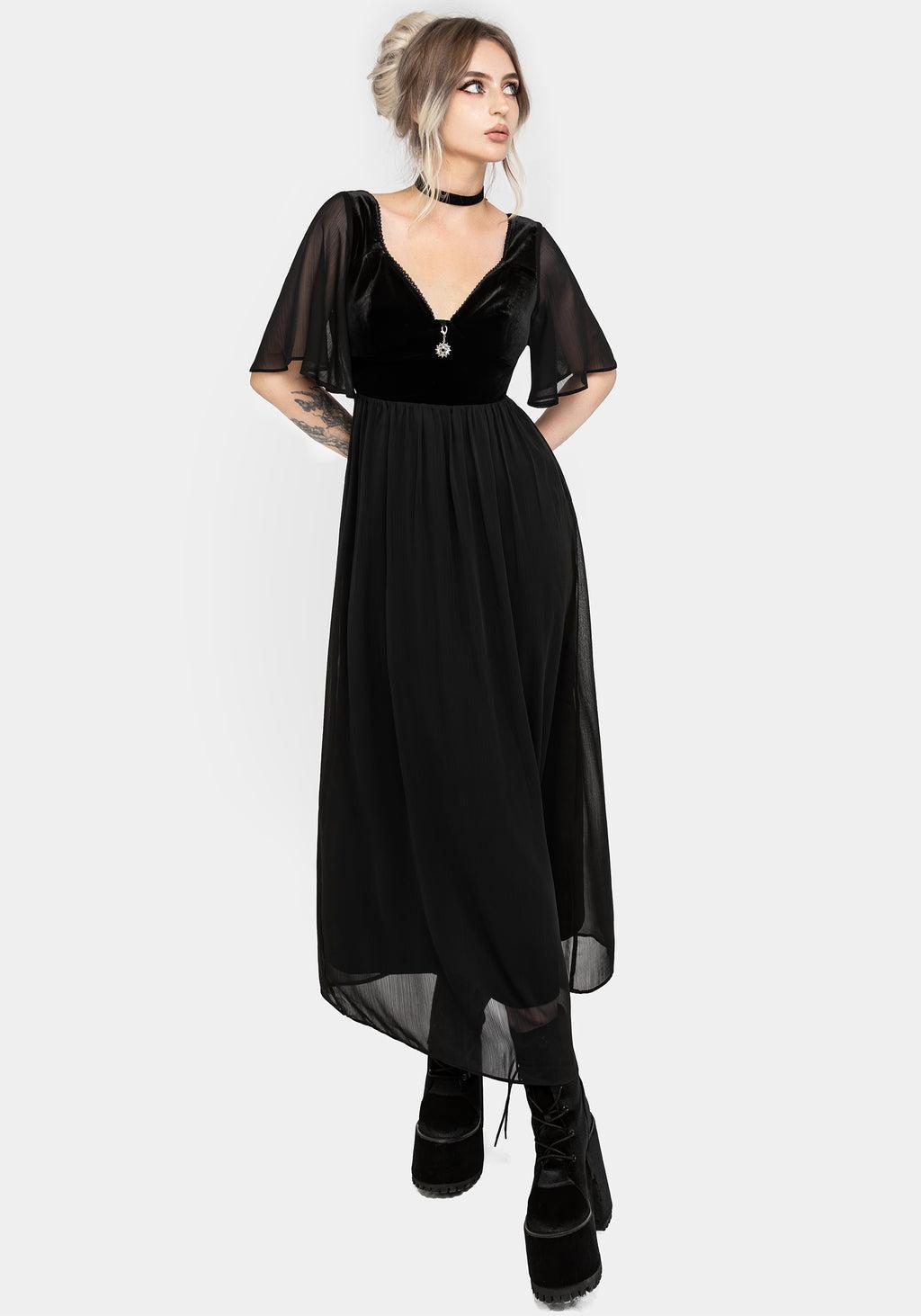 Oculist Chiffon Maxi Dress Product Image