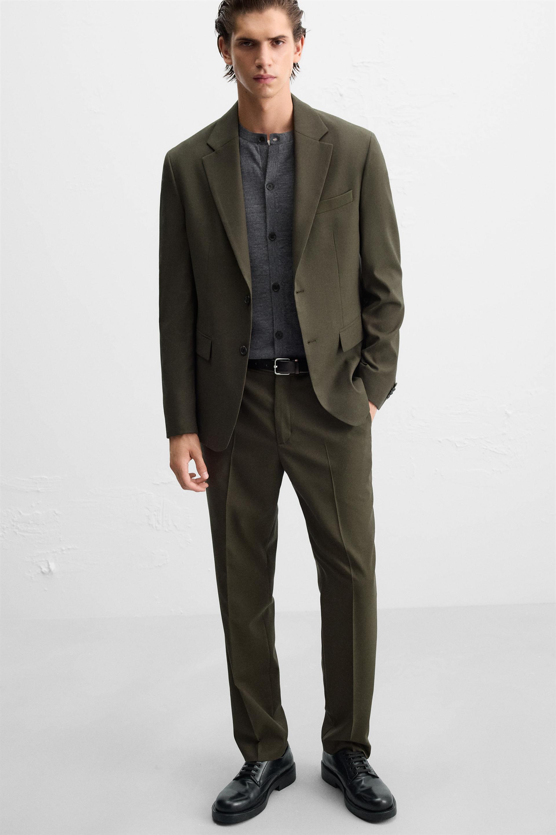 TEXTURED SUIT PANTS Product Image